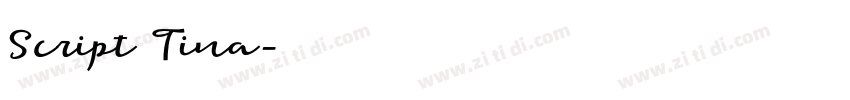 Script Tina字体转换